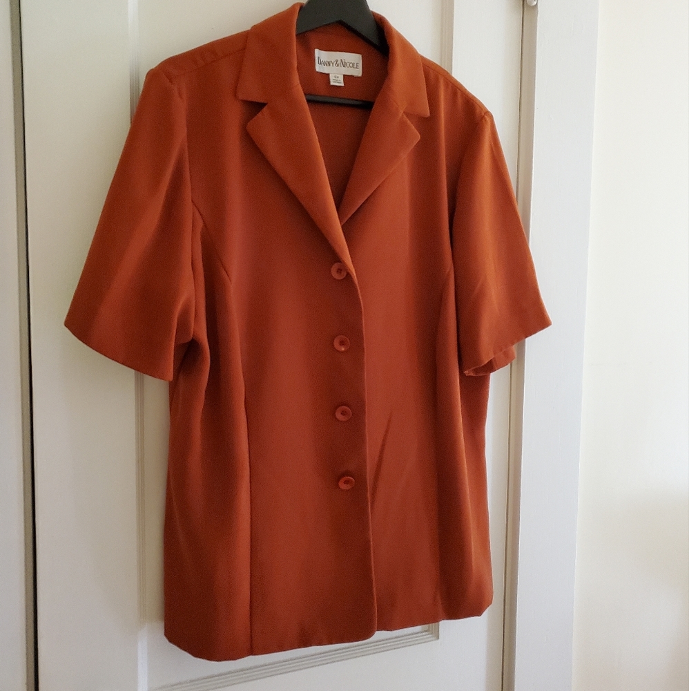 Vintage burnt orange blouse